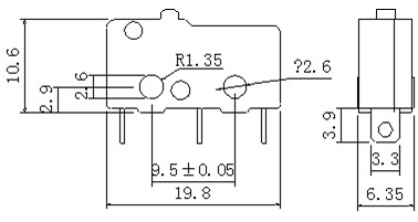 5A 250VAC Electric Mini Micro Switch