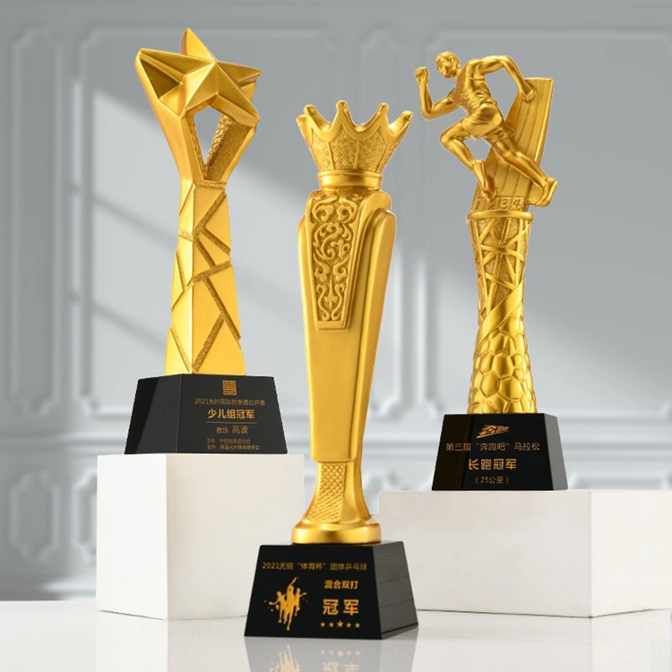 Customized Business Gift New Product Sport Award Resin Trophy