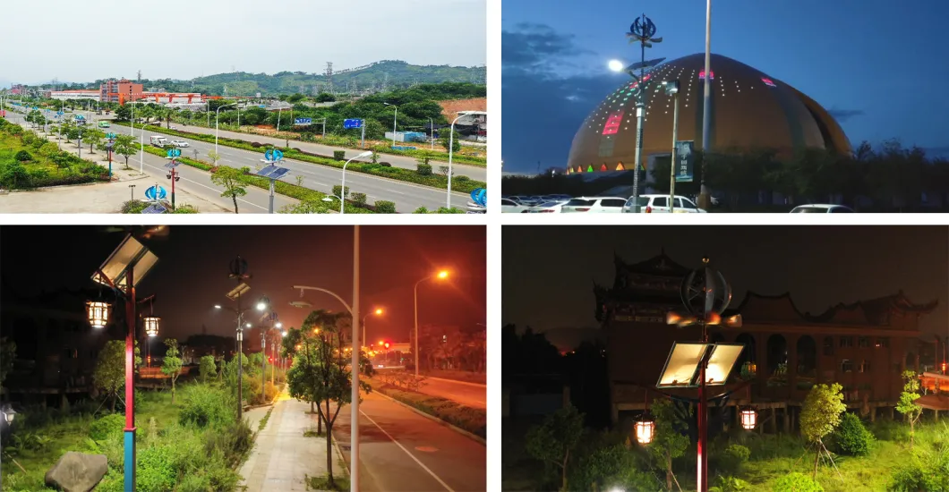 70W 150W New Two-Way Rotating Wind-Solar Power Street Lamp LED Light Cost-Effective