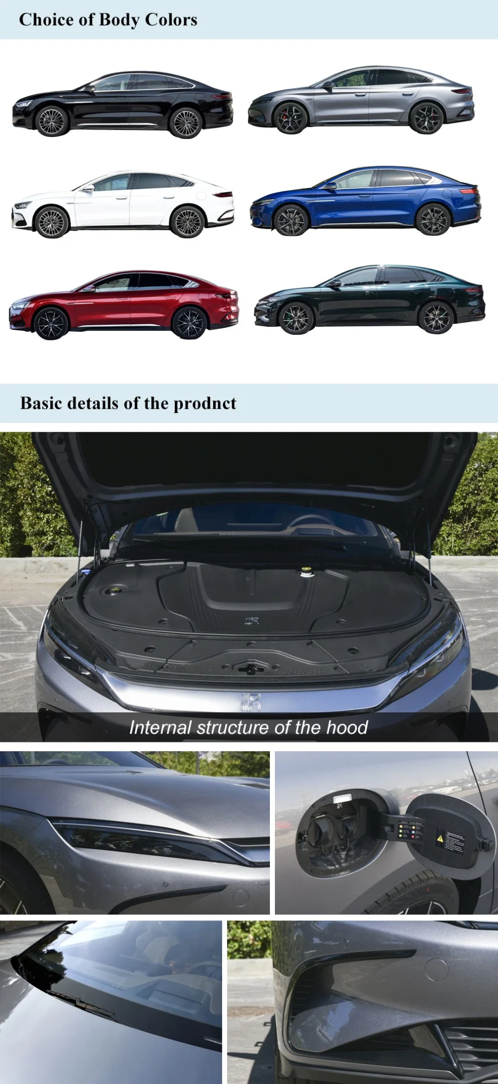 Ridever Byd Han 2022 New Energy Fast Charge Long Range Passenger Auto Byd Electric Car for Adults Factory Price Made in China Good Battery Sedan EV Used Cars