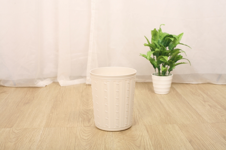 High Quality Knitting Pattern Dustbin Coffee Cup Mini Small Plastic Trash Can