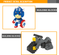 Funny plastica bambino giocattolo Mini Anime figura Building Block