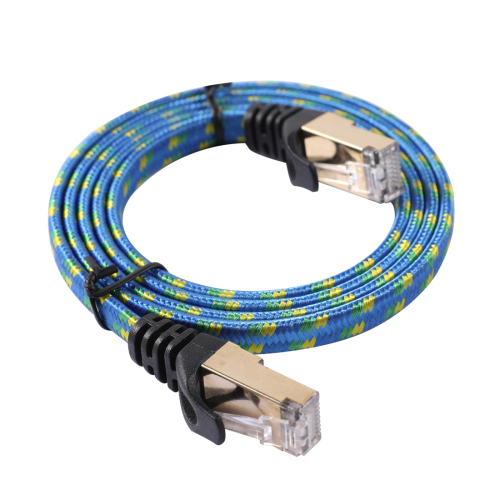 Nylon braided shielded shield cable CAT7 LAN Ethernet Cable RJ45 Patch Network Cable
