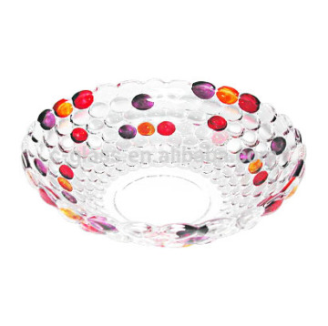 glass beaded charger plate