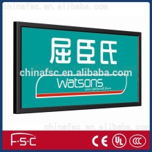 Four sides open led light box with aluminum profile frame