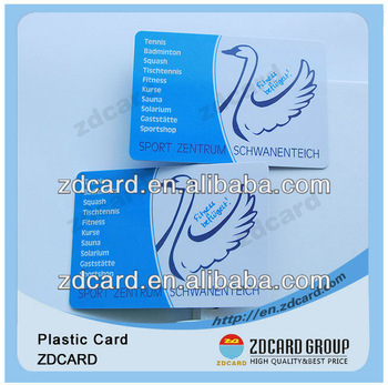 Printing Plastic Blank VIP Card /customized business card printing