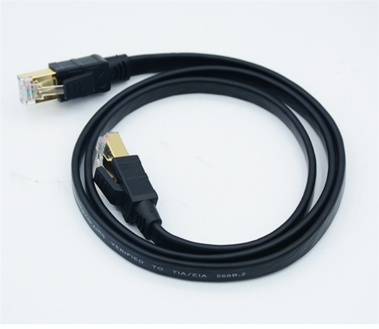 Câble de raccordement réseau de câble Ethernet Cat8 noir de 50 pieds