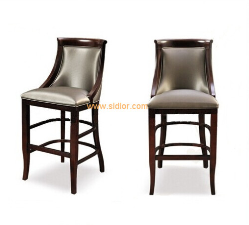 (CL-4402) Luxury Hotel Restaurant Club Furniture Wooden High Barstool Chair