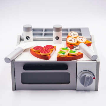 2024 Popular Wooden Microwave Tableware & Toys: Realistic Children's Simulation Games