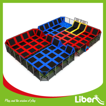 Open indoor trampoline place