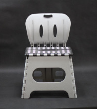 Folding step stool with backrest ,