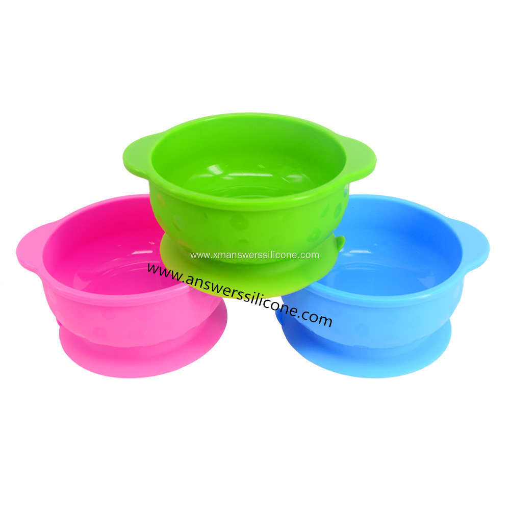 collapsible portable silicon dog food feeding bowl