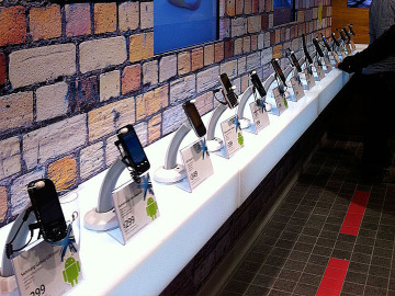 mobile phone shop decoration design for google play store mobile app phone