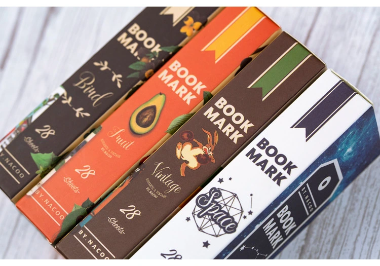 28PCS Per Set Retro Design Printed Paper Bookmark