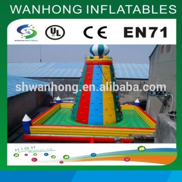 Rainbow inflatable rock climbing , inflatable rock climbing wall