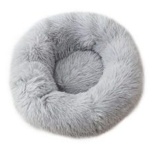 Grey Round Pet Bed