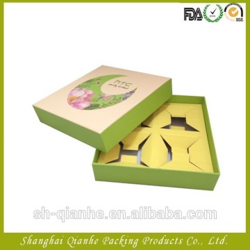 Elegant printed coated paper cake packaging box