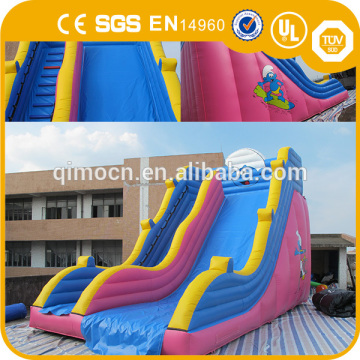Giant inflatable smurf slide ,adult slide for sale