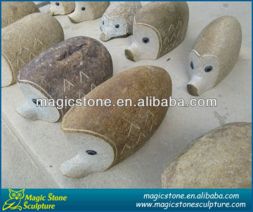 stone sculptures of animals