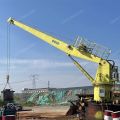 OUCO custom 5T15M straight arm marine deck crane simple structure and easy maintenance