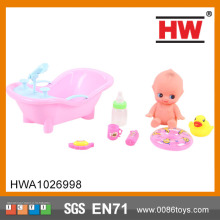 Popular 7 inch small bath doll silicone doll kits