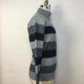 Men's Four Color Striped Sweater