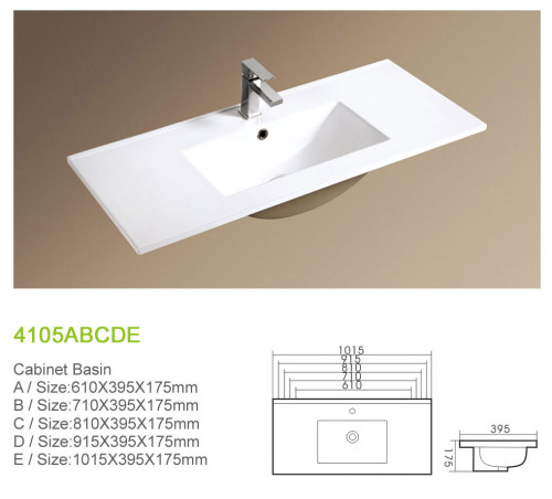 Cabinet 710 mm thin edge washbasin