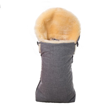 Comfortable sheepskin baby sleeping wool bag