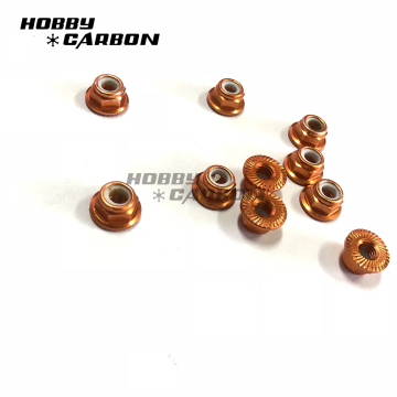 M5 Serrated Flange Aluminum Lock Nuts For Drone