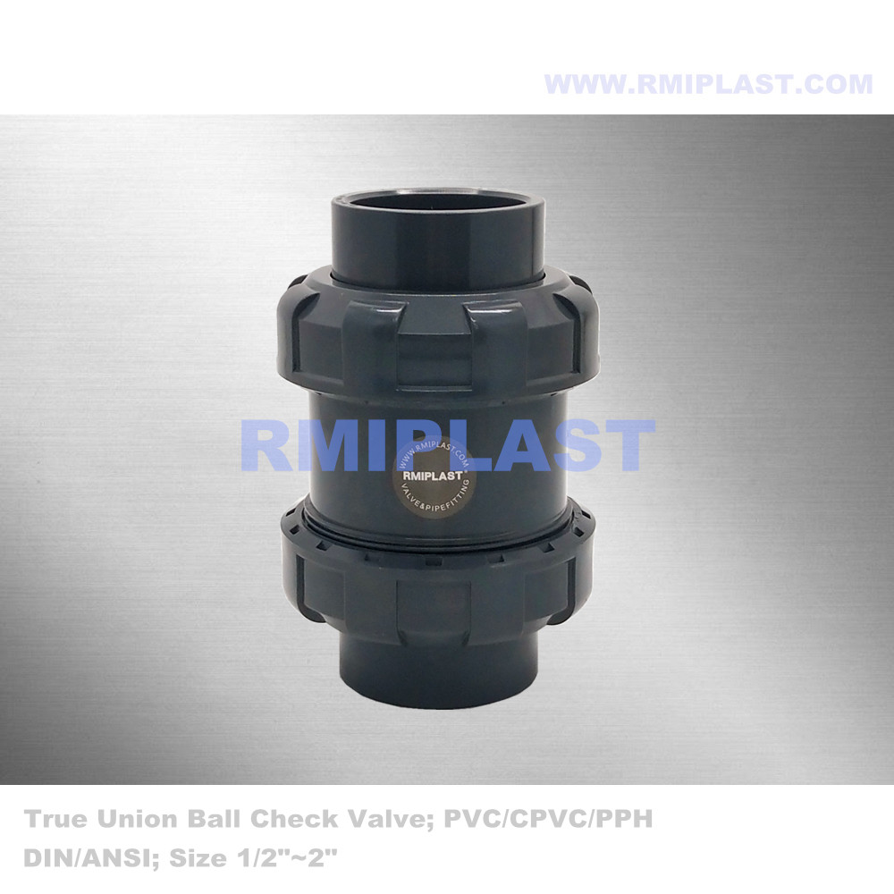 UPVC True Union Ball Valve de contre contrôle