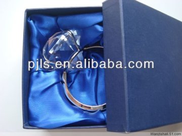 crystal diamond napkin ring, glass napkin ring