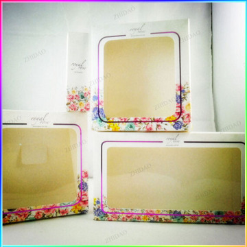 Die cut window hot stamping logo packaging box