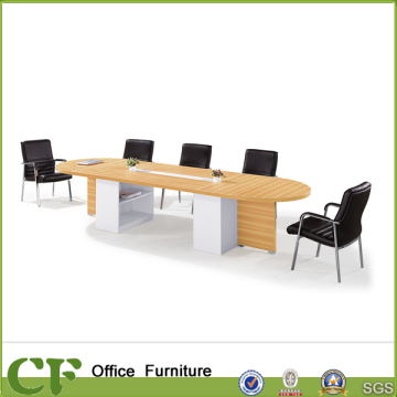 Large Classic Conference Room Furniture Oval Wood Office Meeting Table