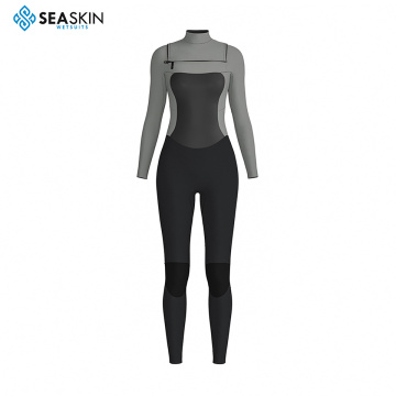 Seaskin 4/3mm Lady Surf Wetsuit Wetsuit Front Zipper