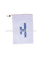 customized cheap organic cotton drawstring bag with top closure