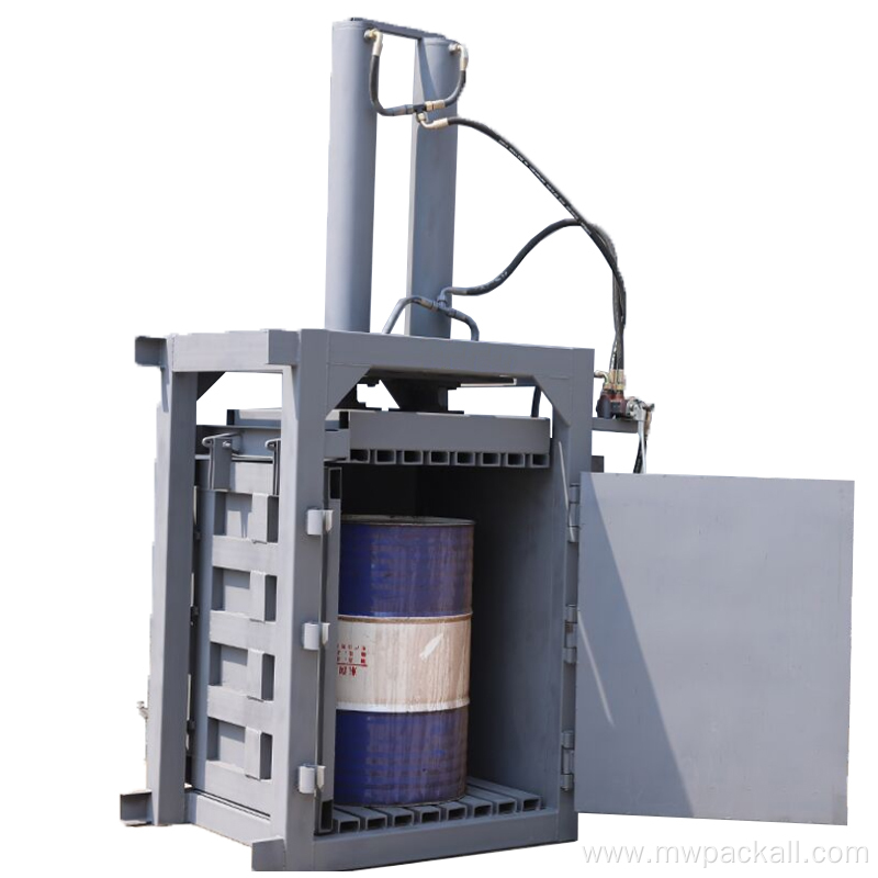 Automatic vertical hydraulic cardboard baling press machine