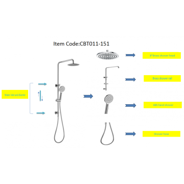 Set di colonne doccia cromate per vendite calde