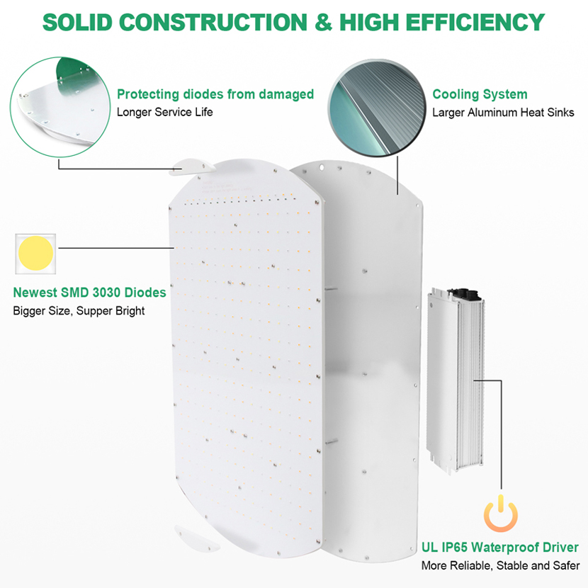 Aglex Lipat 6000K Berbunga LED Grow Light