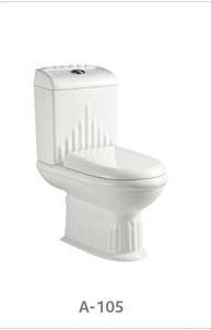 Water column two-piece toilet