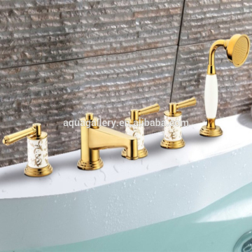 Transitional Style Tub Mounted Bath & Shower Tap