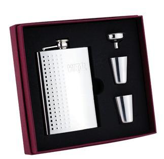 Stainless Steel Hip Flask Gift Set