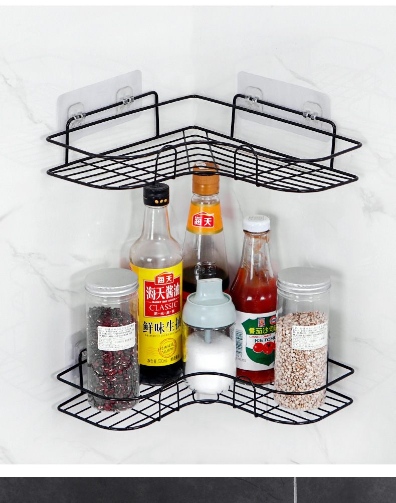 منظم رف مثلث ثنائي الطبقة Dual-Tier Triangle Shelf Organizer