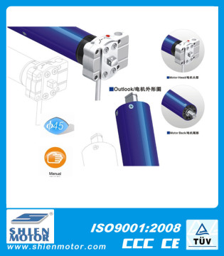 asynchronous manual tubular motor for roller doors rolling