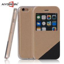 Wholesale Simple PU CellPhone Accessory For iPhone 6s / iphone 6S plus case with PU leather