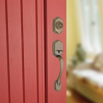 Belleview Single Cylinder Antique Brass Handleset