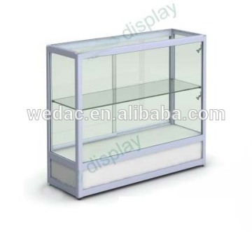 2 Shelves Aluminum Alloy Display Showcase