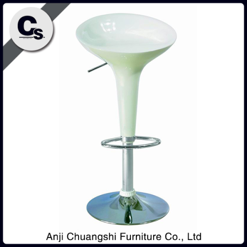 ABS white Plastic Bar Stool,metal high swivel bar lounge stools