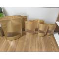 Kraft Paper Stand Up Pouch With Window