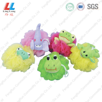 Cute animal mesh sponge united ball