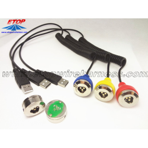 cargador a cable USB